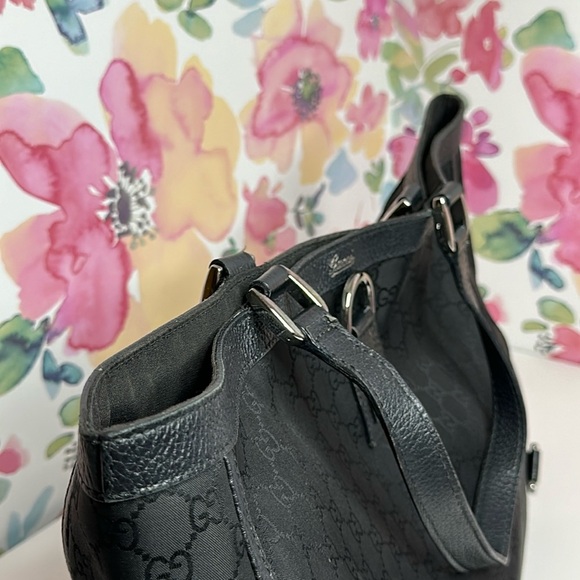 💯 Authentic GUCCI Nylon Monogram Large Abbey Tote🍀 - Picture 15 of 16